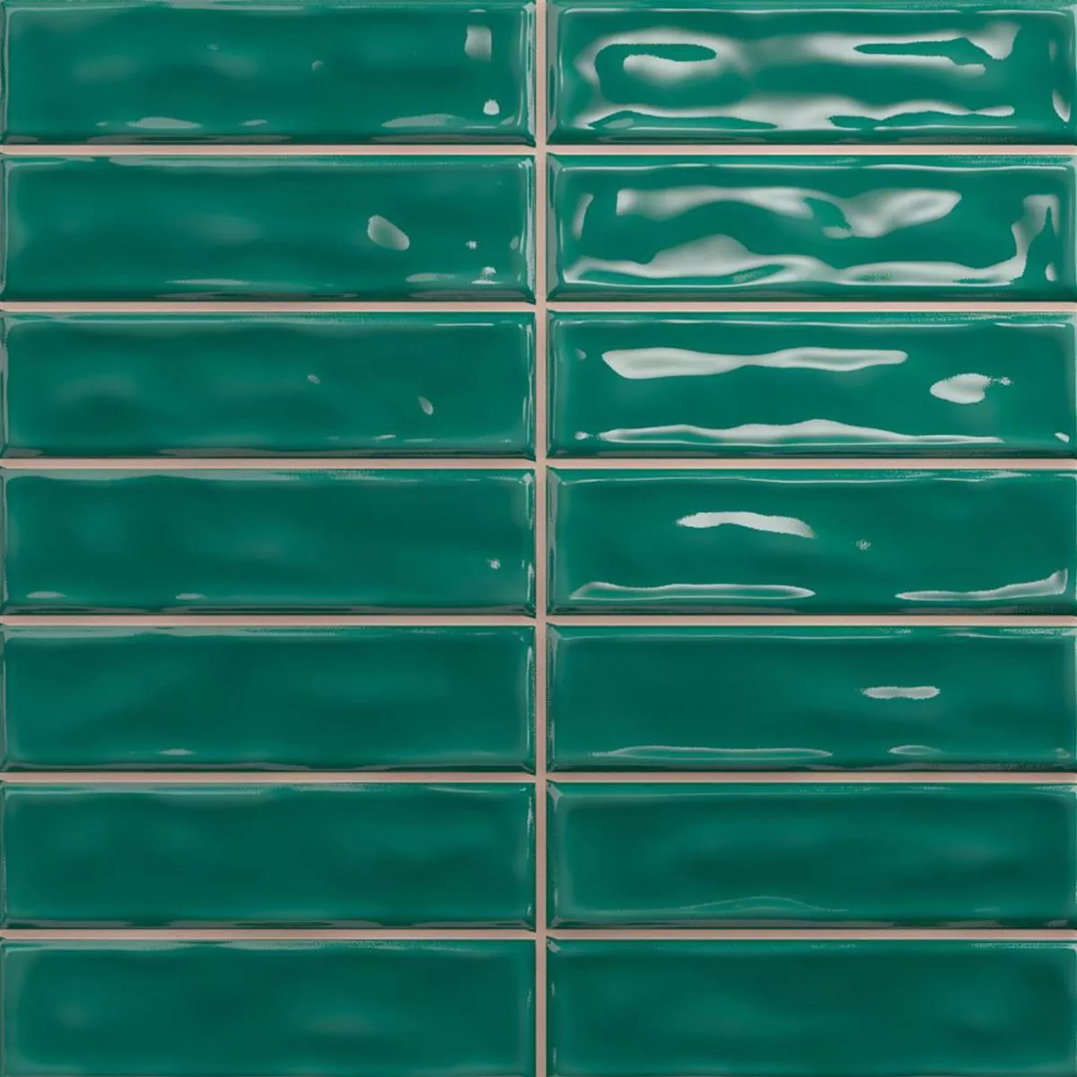 Revestimientos Verbania Palillos Brillante Corrugado Verde 20x20cm
