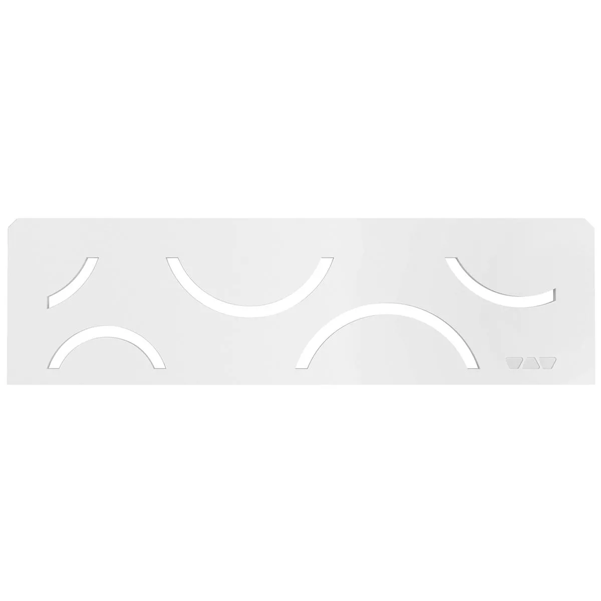 Estantería de nicho Schlüter rectangular 30x8,7cm Curve blanco