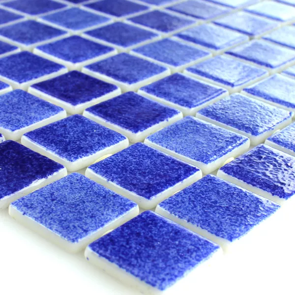 Muestra Cristal Piscina Mosaico  Azul Oscuro Mix