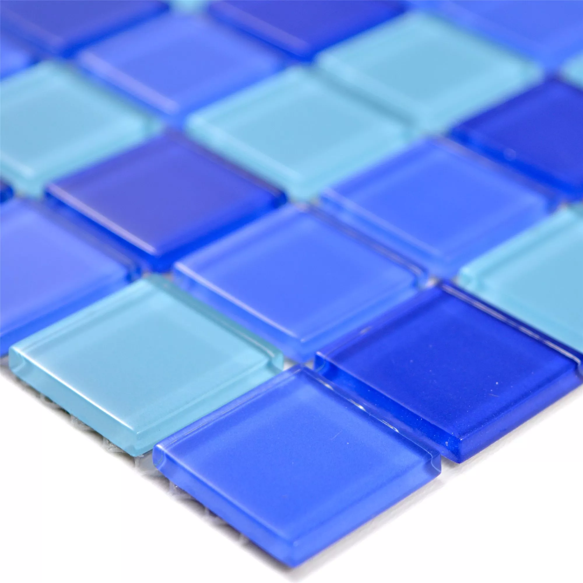 Mosaico De Cristal Azulejos Bommel Azul