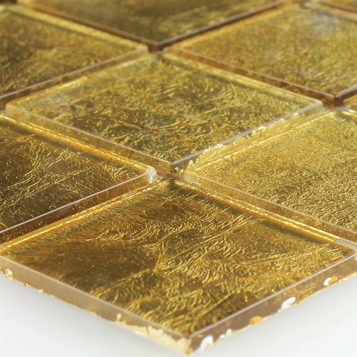 Mosaico de Cristal Azulejos Saturn Oro Q48