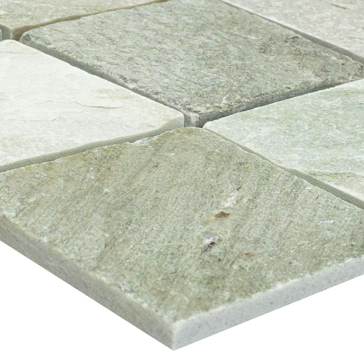 Azulejos De Mosaico Cuarcita Beige Gris 100x100mm