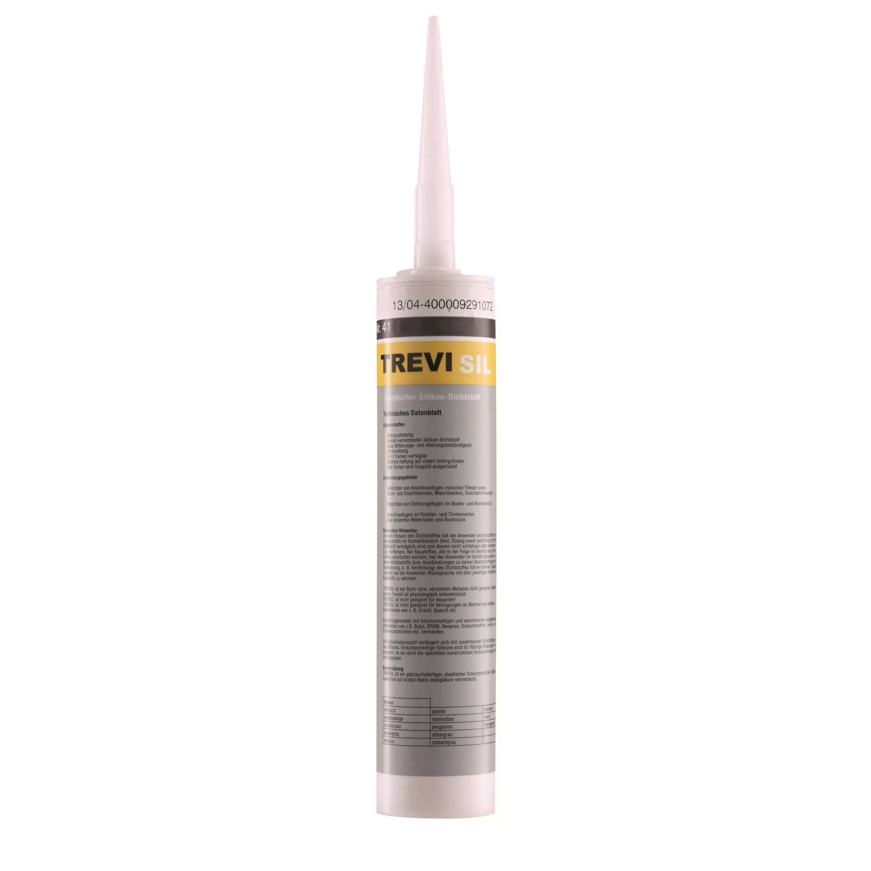 Sellador Elástico De Silicona Para Juntas (300ml) Gris Claro