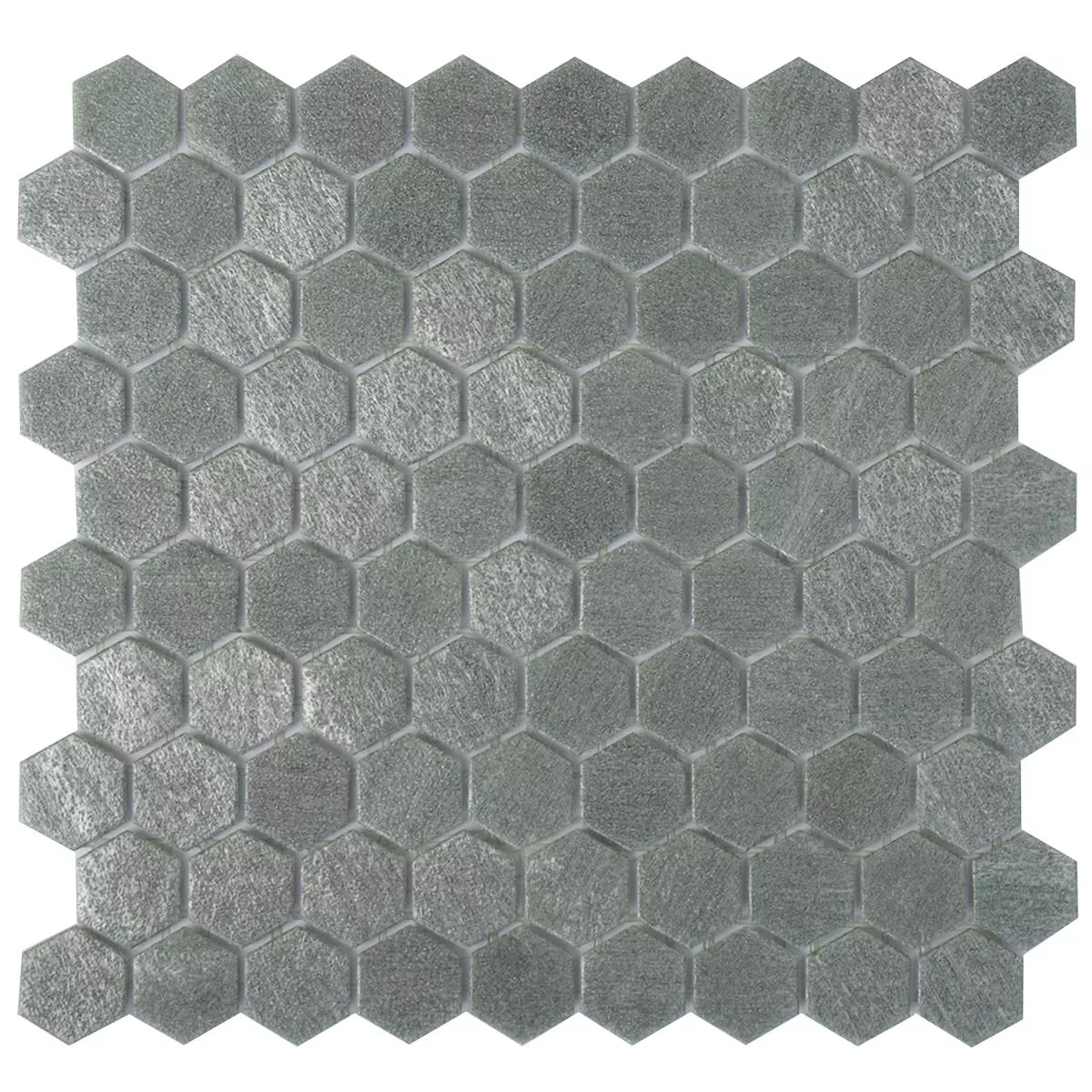 Mosaico de Cristal Azulejos Trend-Vi Hexagonales 2102 Gris Claro