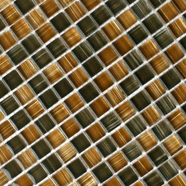 Azulejos De Mosaico Cristal Marrón Mezcla Azulejos De Mosaico Cristal Marrón Mezcla