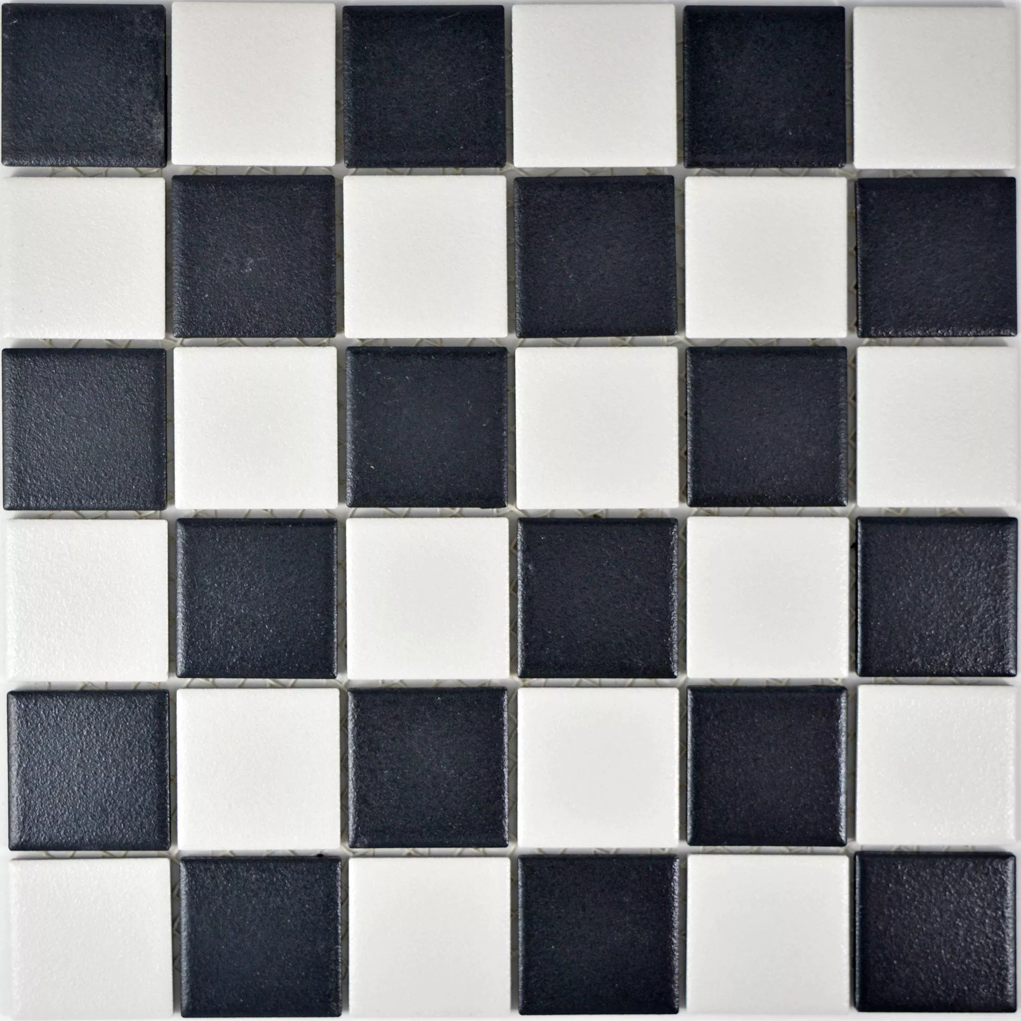 Cerámica Azulejos De Mosaico Heinmot Negro Blanco R10 Q48