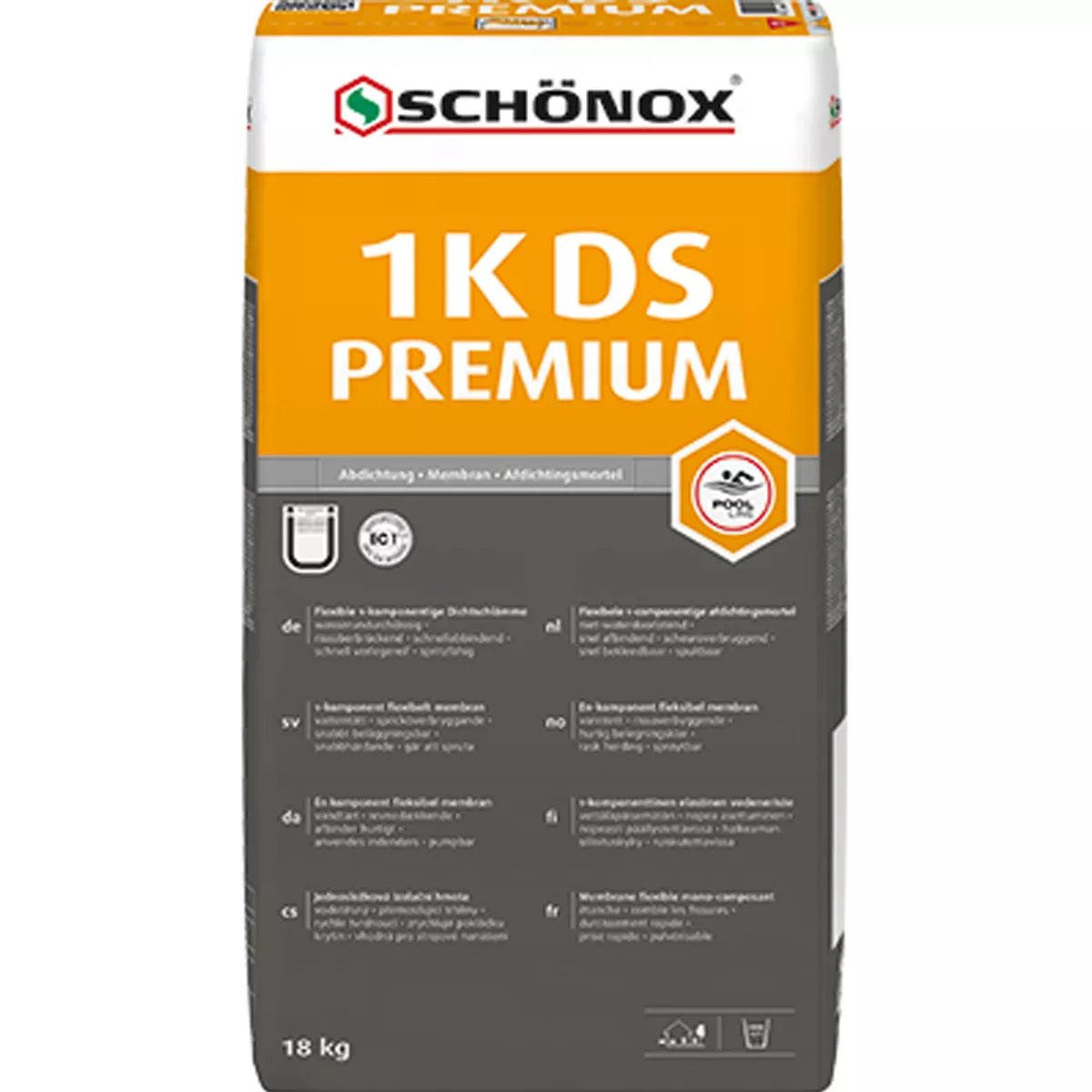 Schönox 1K-DS PREMIUM - Lechada De Sellado / Sellado (18Kg)