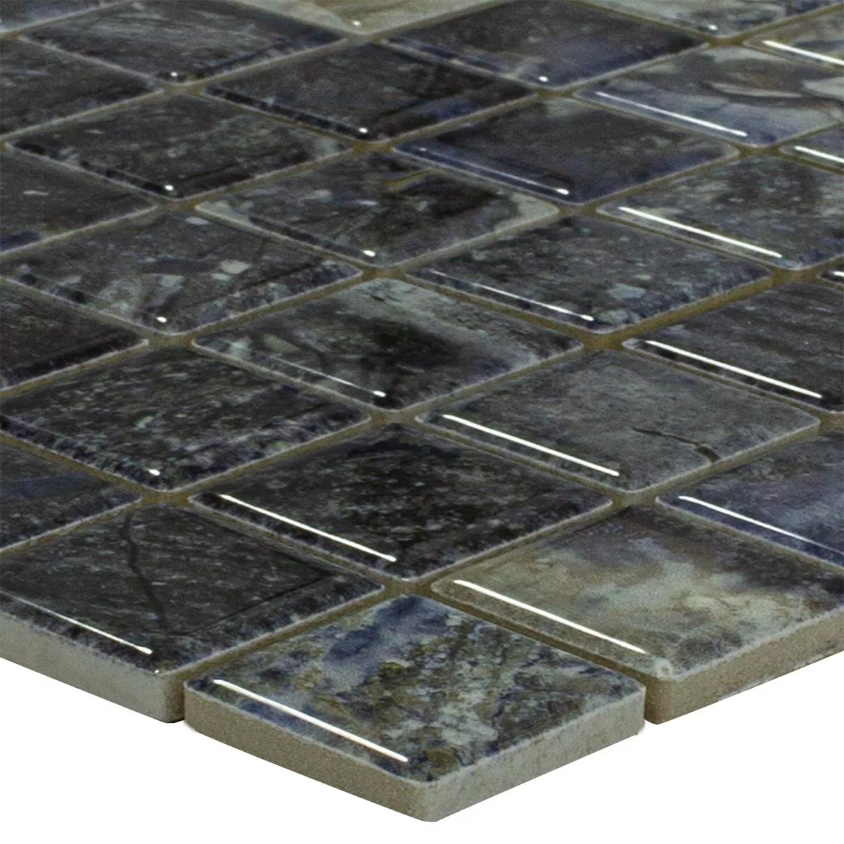 Mosaico Cerámico Azulejos Elysium Aspecto De Mármol Azul Oscuro 23 Mosaico Cerámico Azulejos Elysium Aspecto De Mármol Azul Oscuro 23