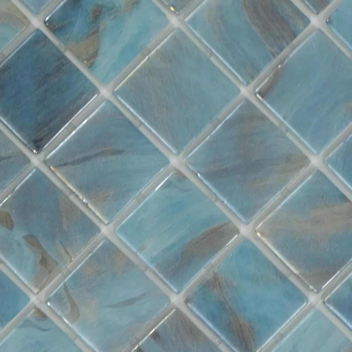 Cristal Piscina Mosaico Alassio Azul 38