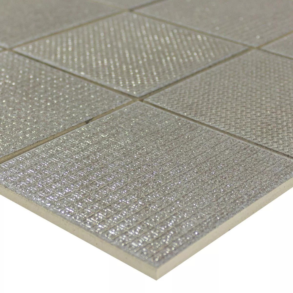 Areora Mosaico Cerámico Metallic Gris