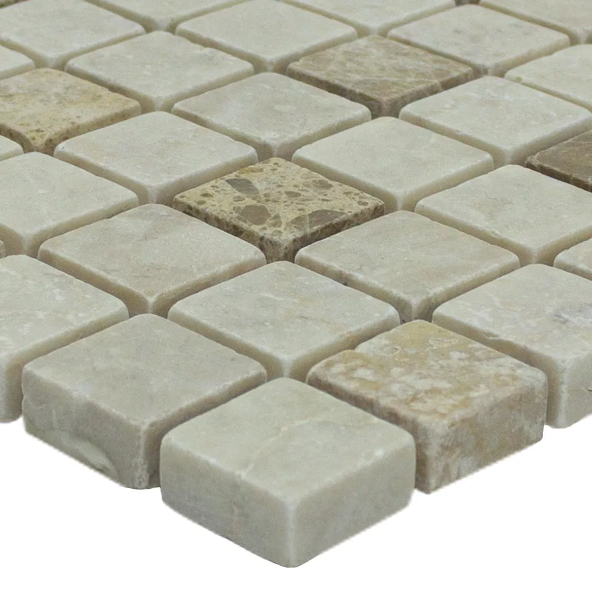 Piedra Natural Azulejos De Mosaico Fridali Beige Marrón Piedra Natural Azulejos De Mosaico Fridali Beige Marrón