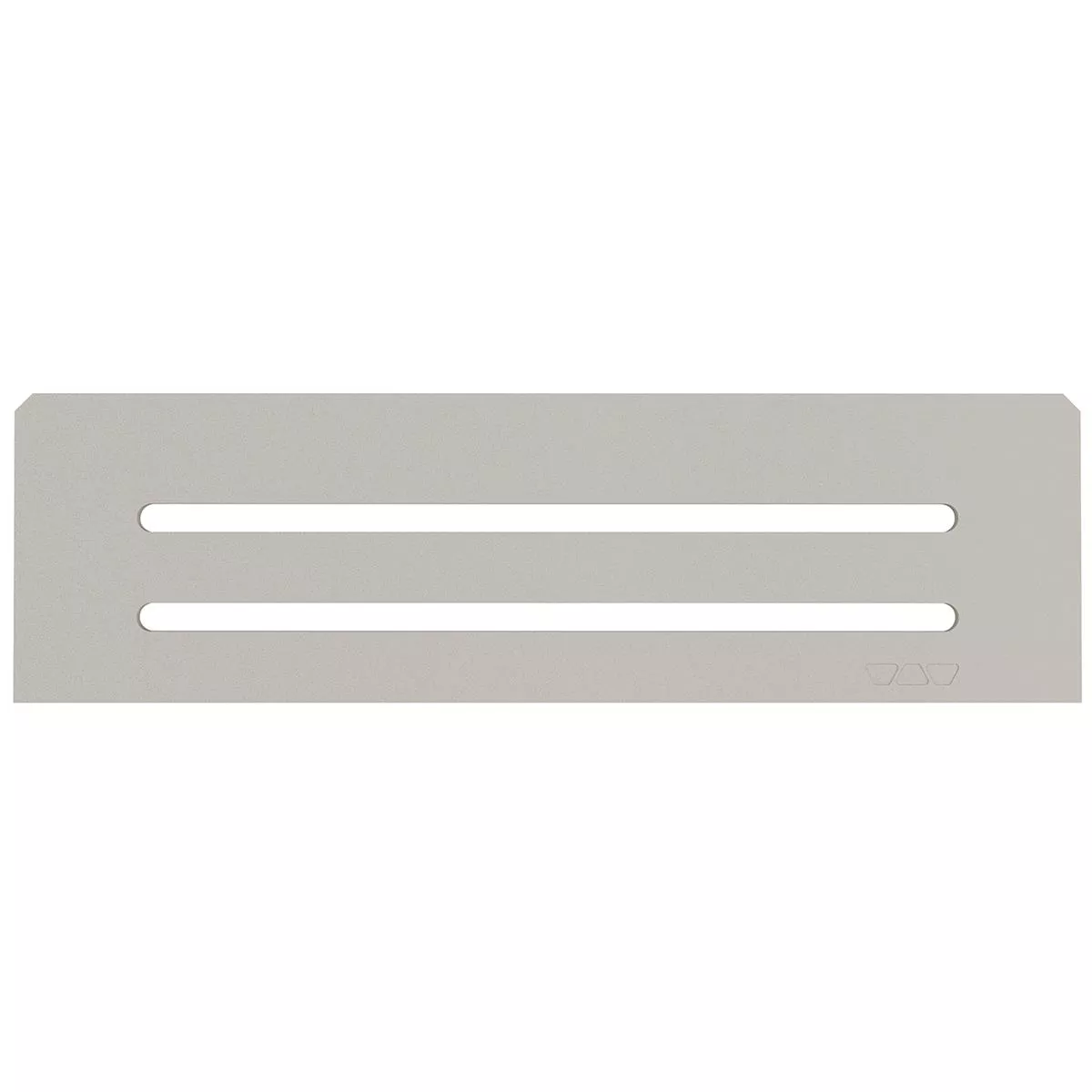 Estantería de pared rectangular Schlüter de 30x8,7 cm con diseño ondulado, color beige.