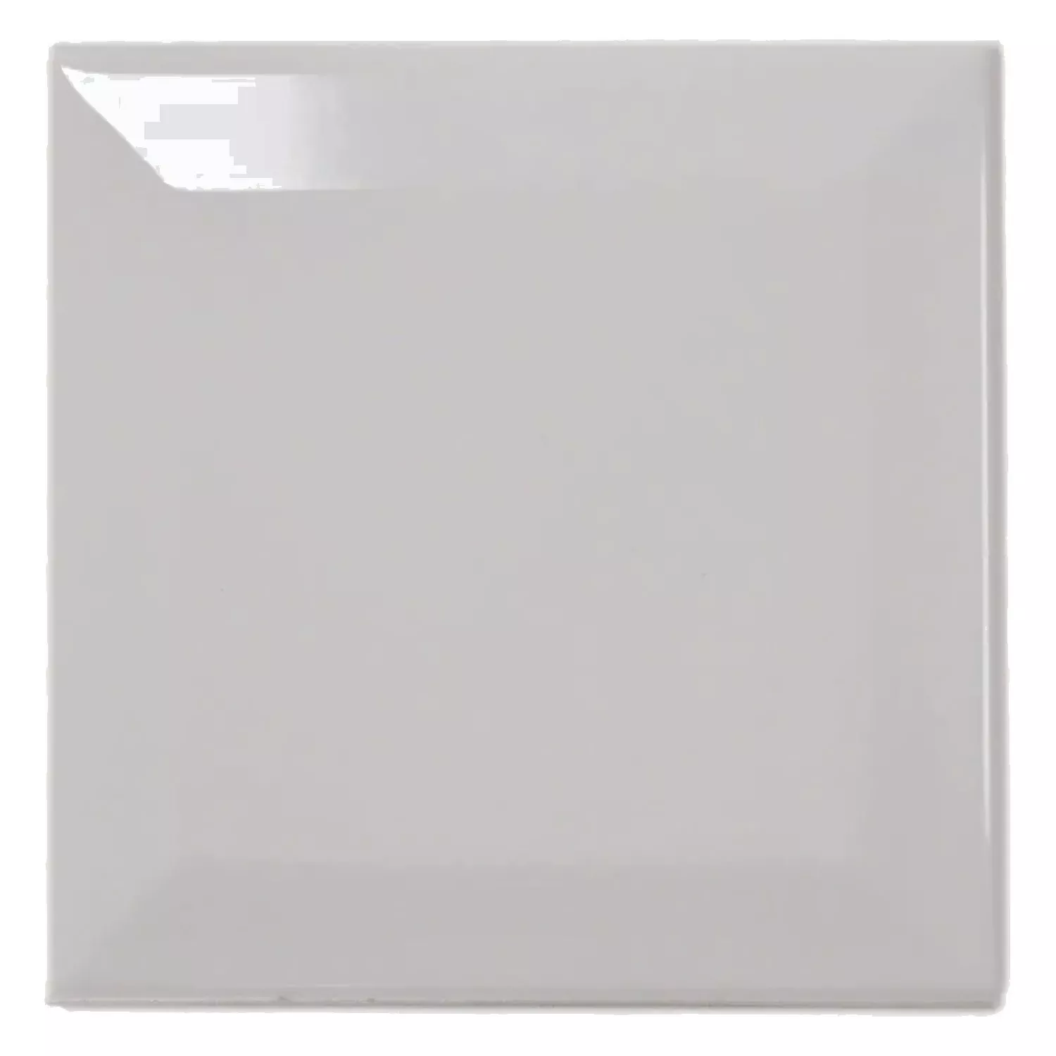 Azulejo de metro Gris Brillante 10x10 cm Faceta Catarina Gris