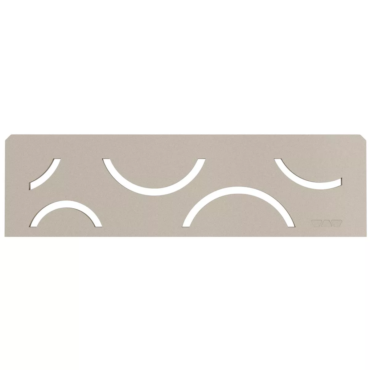 Estantería de pared Schlüter rectangular 30x8,7cm Curve Crema