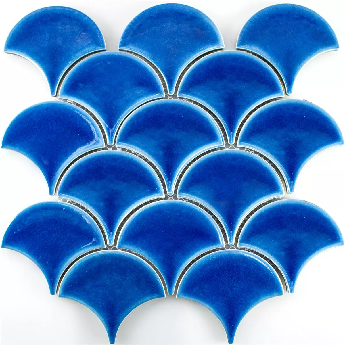Muestra Cerámica Azulejos De Mosaico Newark Azul