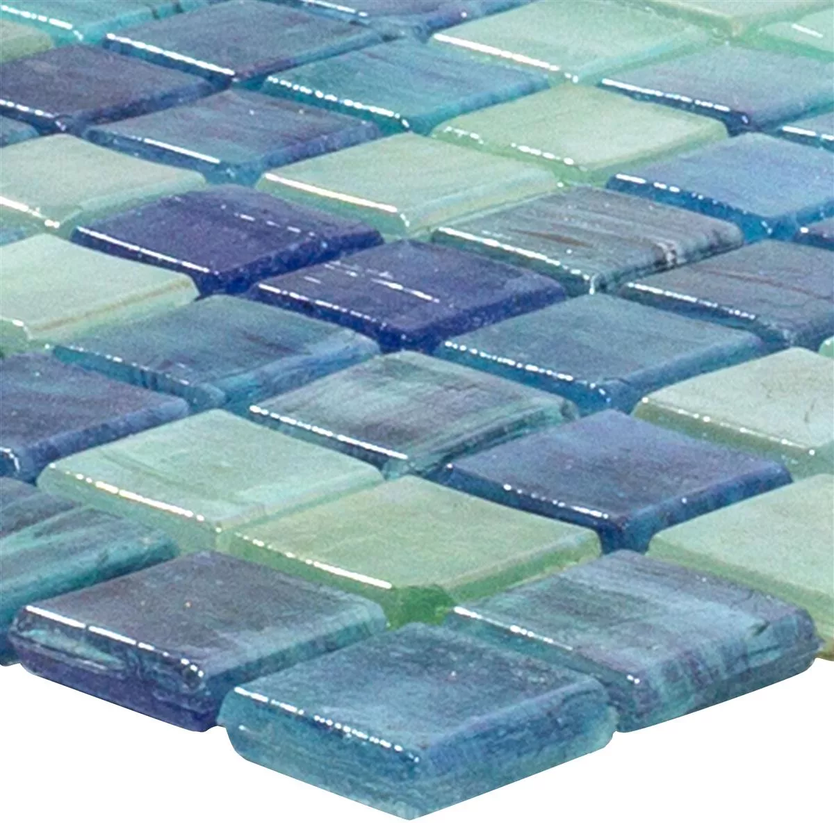 Mosaico de Cristal Azulejos Carla Azul Turquesa