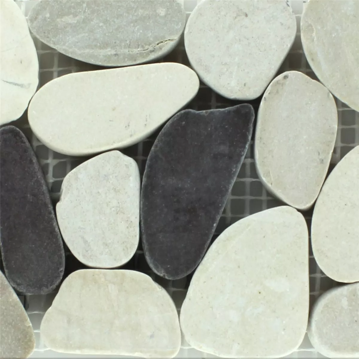 Guijarro De Río Borde 10x30cm Blanco Beige Rosa Pebbles Guijarro De Río Borde 10x30cm Blanco Beige Rosa Pebbles