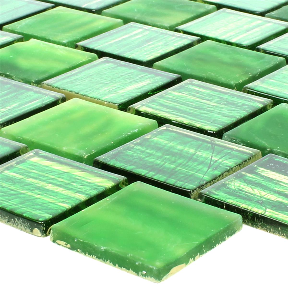 Mosaico De Cristal Azulejos Lanzarote Verde Estrecho