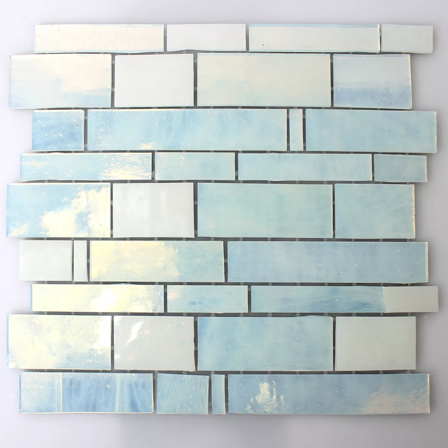 Azulejos De Mosaico Trend-Vi Cristal Metropolis Pearl