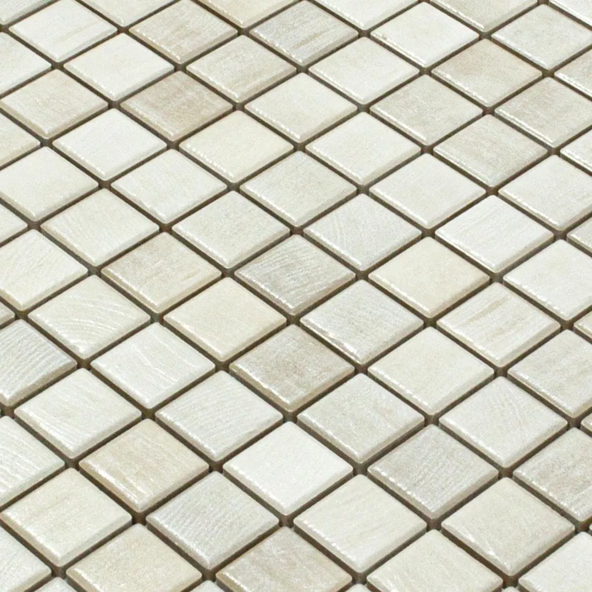 Mosaico Cerámico Azulejos Luminara Aspecto de Madera Beige