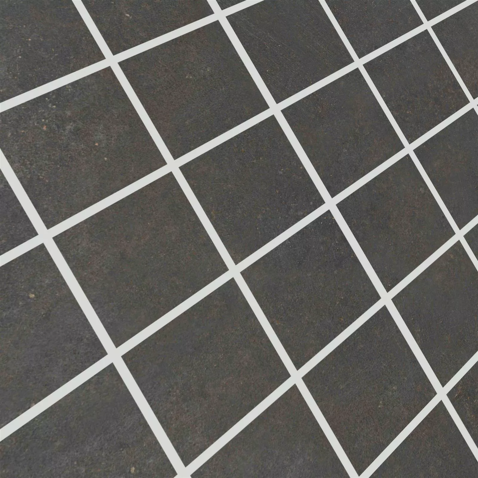 Azulejos De Mosaico Aspecto De Cemento Peaceway Antracita