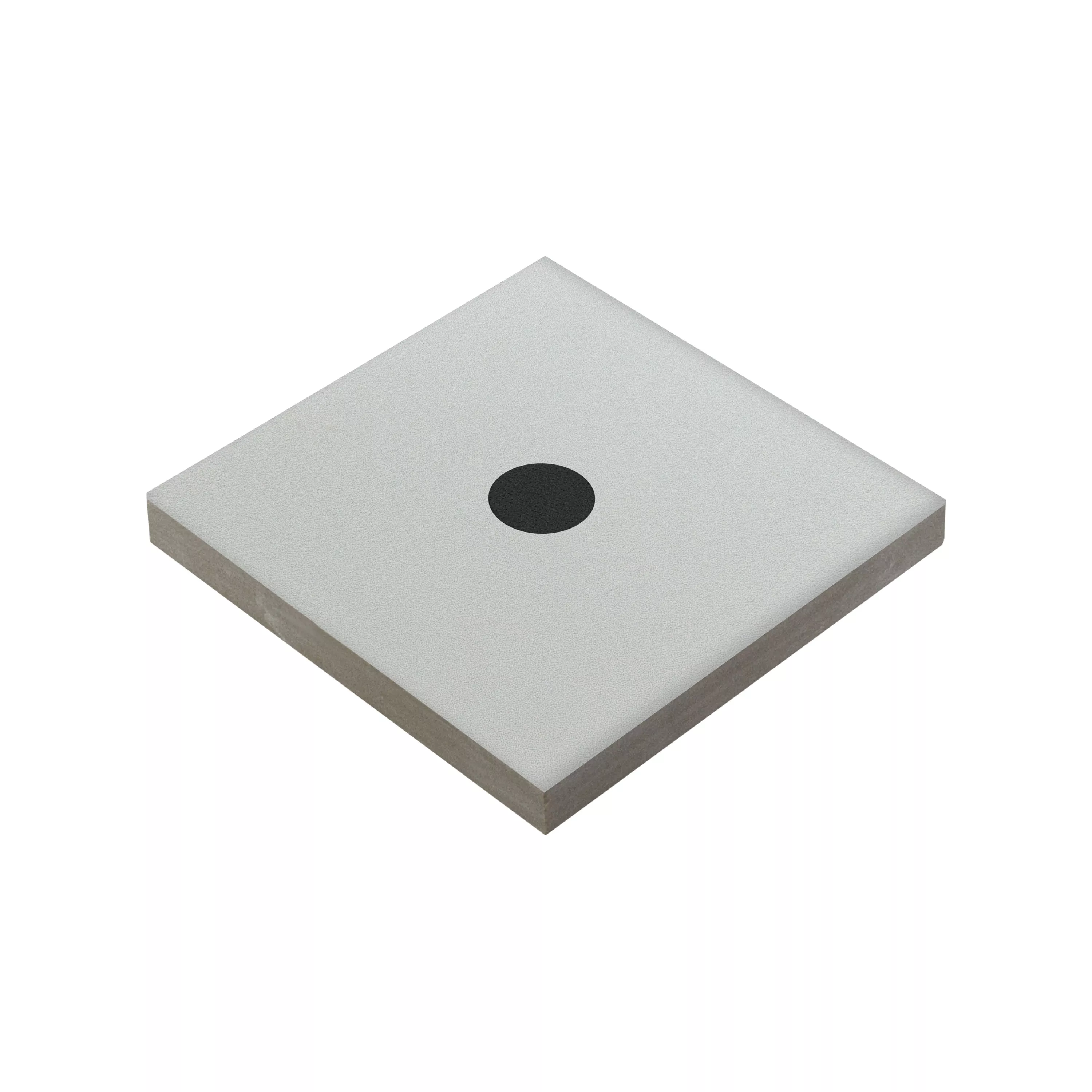 Azulejos De Gres Azulejos Genexia Negro Blanco Decor 3 Incrustación  4,6x4,6cm