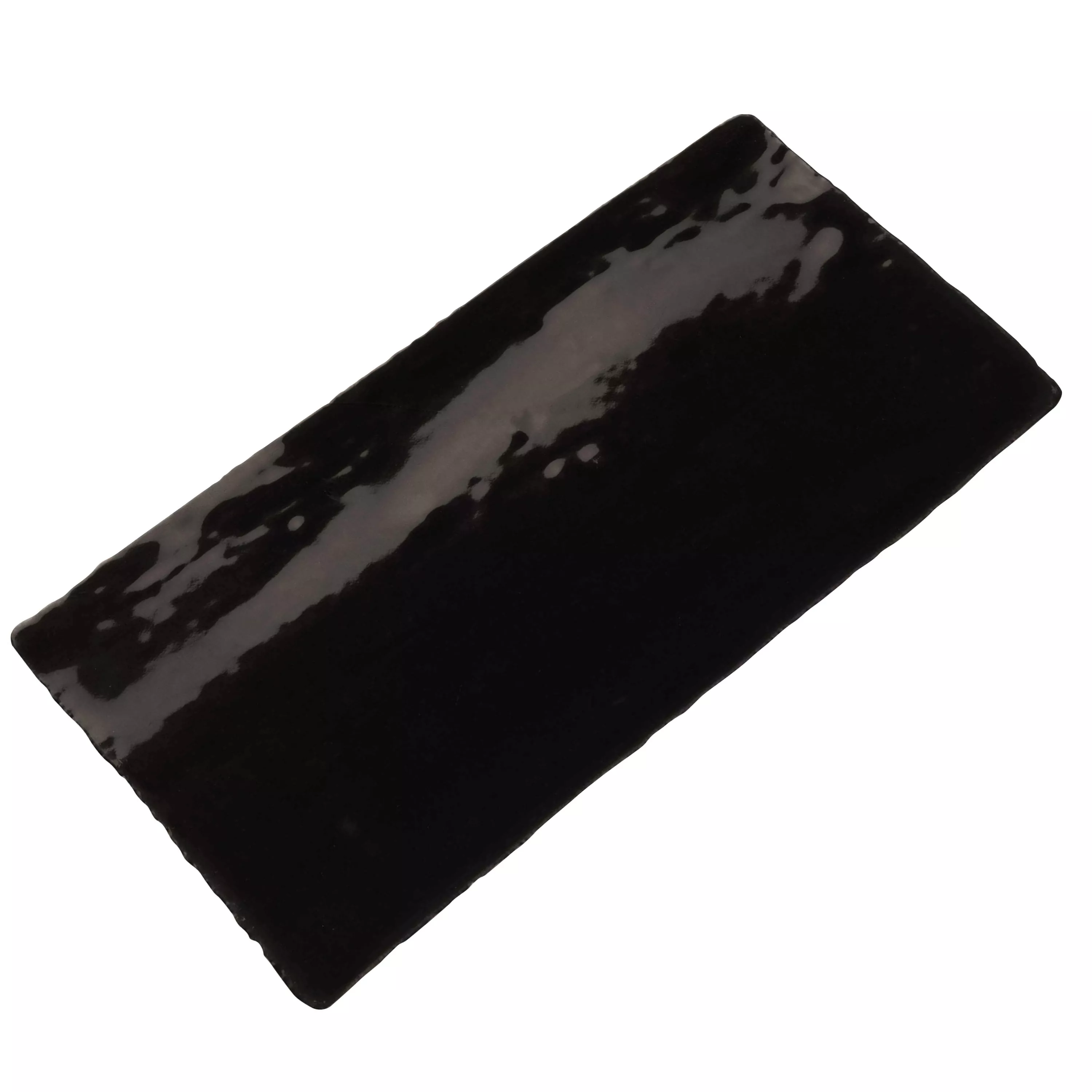 Muestra Revestimiento Algier Hecho A Mano 7,5x15cm Negro