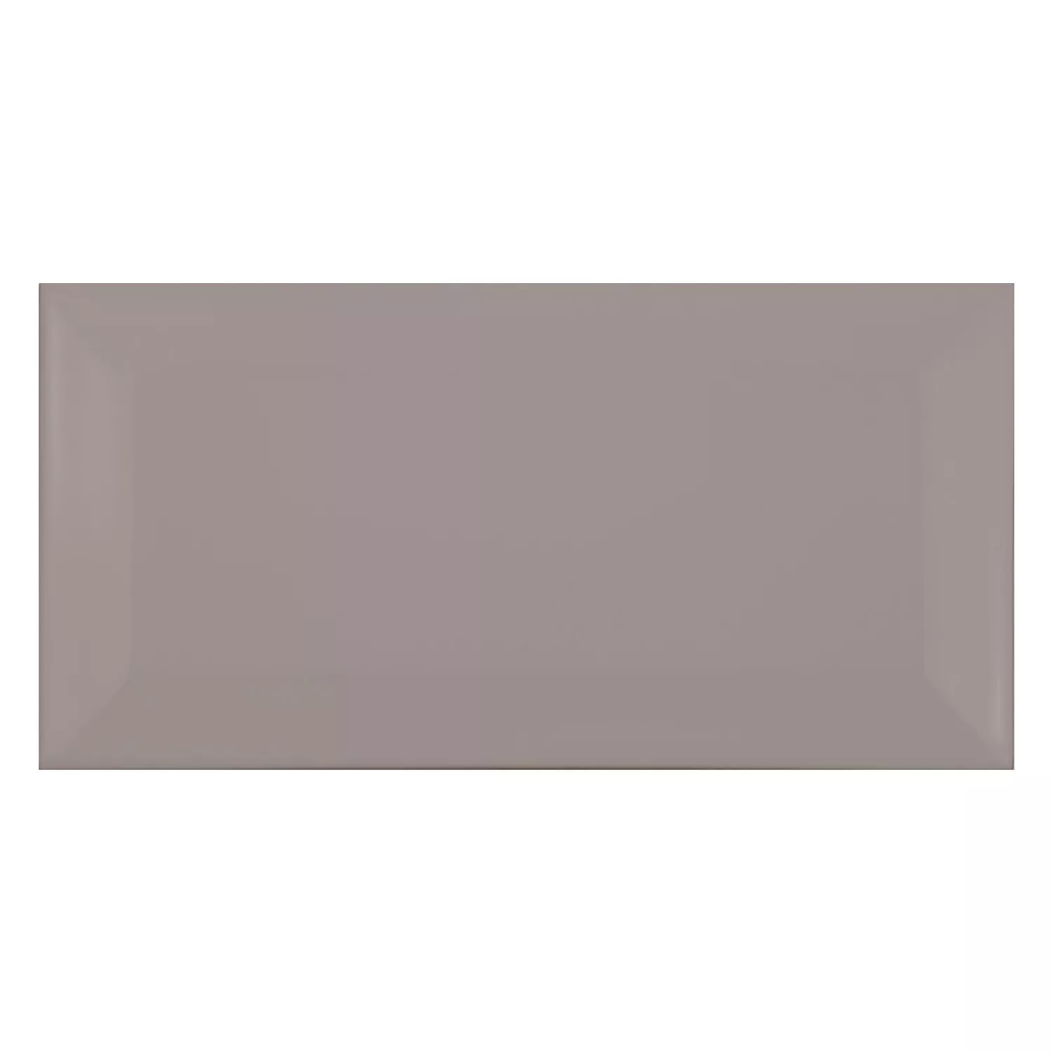 Azulejo de metro Gris Mate 7,5x15 cm Faceta Pitcox Plata