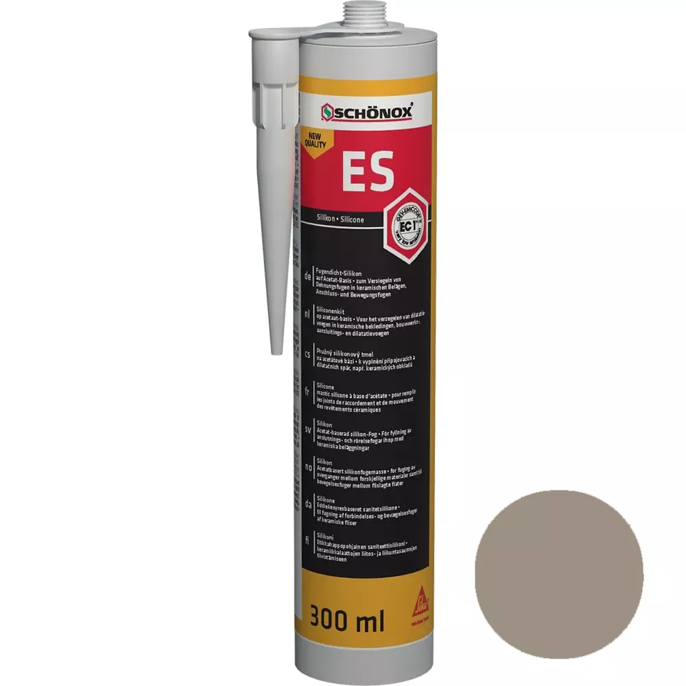 Silicona Selladora De Juntas Schönox ES Gris Arena (300ml)
