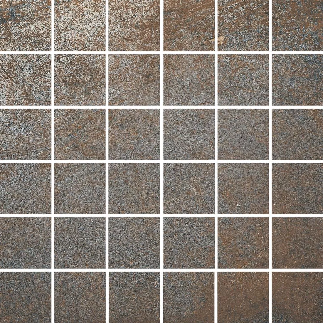 Azulejos De Mosaico Sierra Aspecto Metálico Rust R10/B Azulejos De Mosaico Sierra Aspecto Metálico Rust R10/B