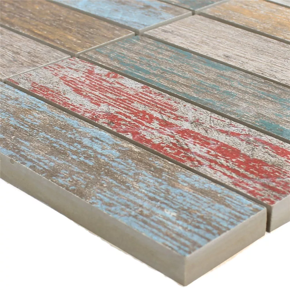 Mosaico Cerámico Azulejos Concerto Colorido Palillos R10/B