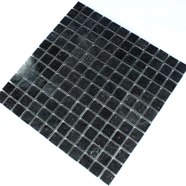 Azulejos De Mosaico Granito 23x23x8mm Galaxy Negro