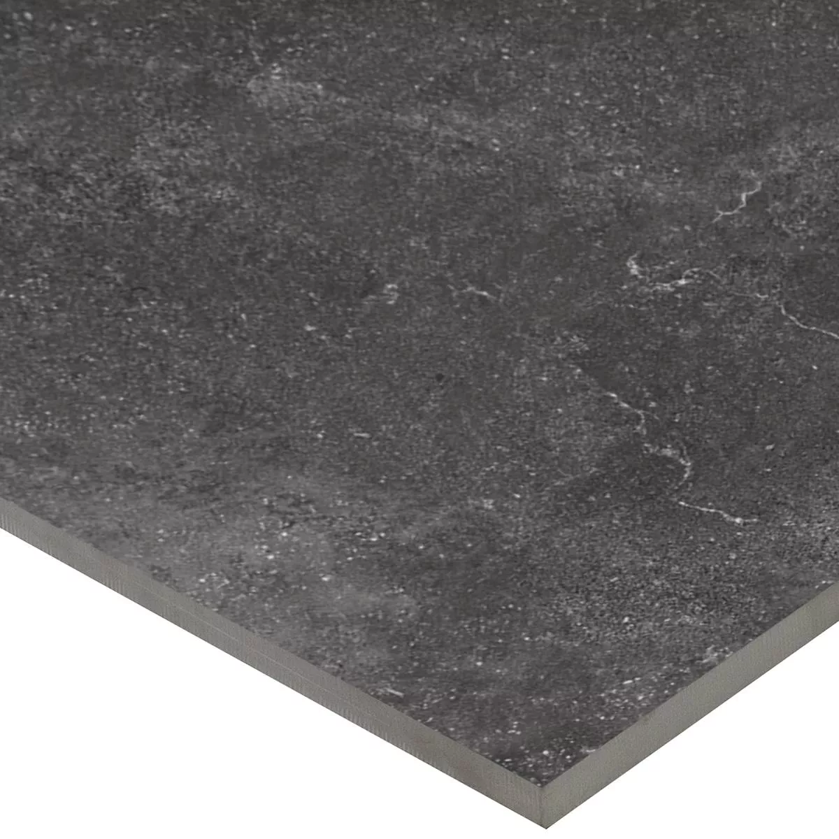 Losas Para Terrazas Azulejos De Gres Rockstone Negro 60x60x2 cm