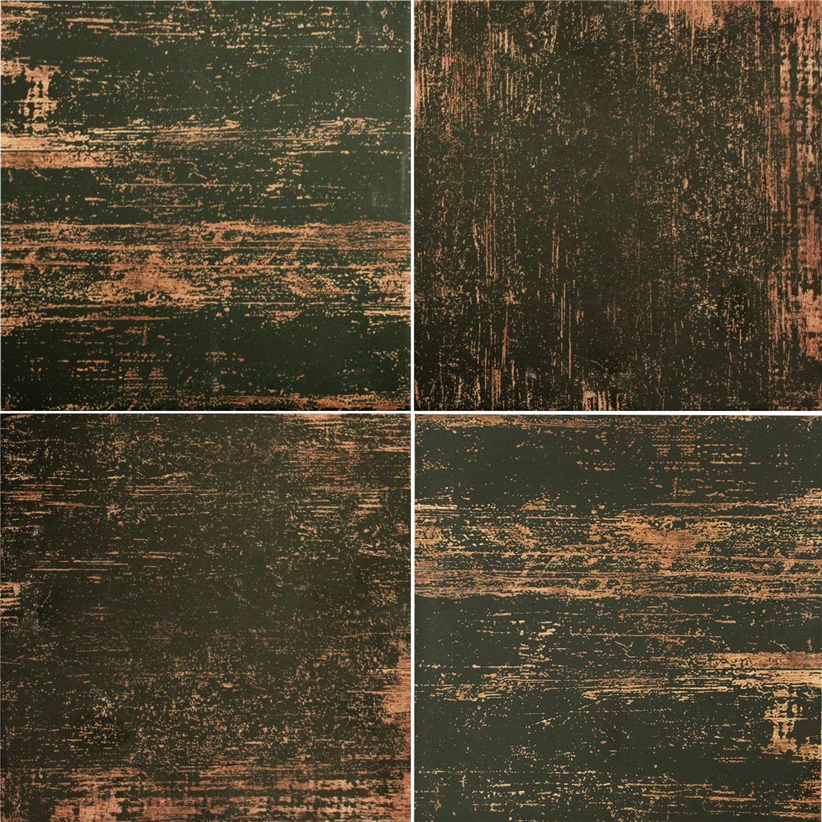 Pavimento Vintage Wood R10 Marrón Oscuro 18,5x18,5cm