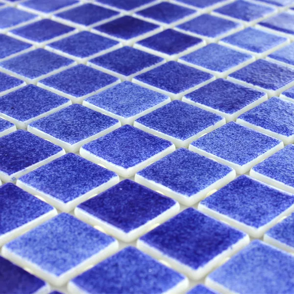 Muestra Cristal Piscina Mosaico  Azul Oscuro Mix
