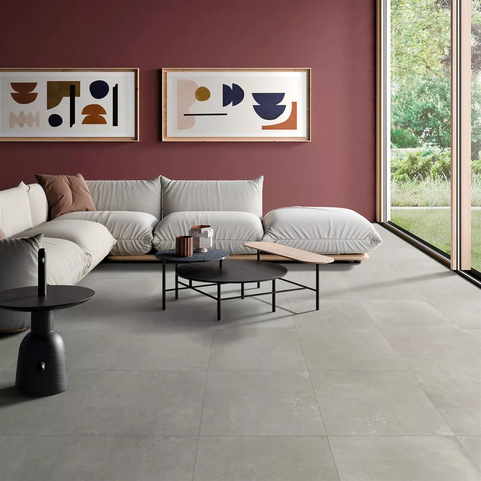 Muestra Pavimentos Aspecto De Cemento Nepal Slim Gris 60x60cm