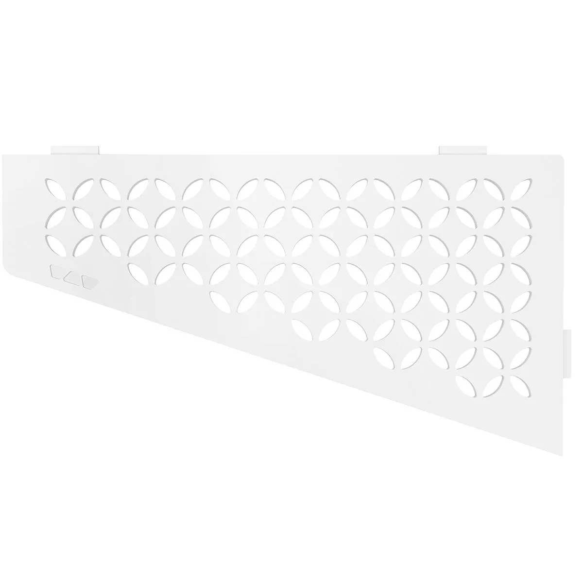 Estante de pared estante de ducha Schlüter cuadrado 15,4x29,5cm blanco floral