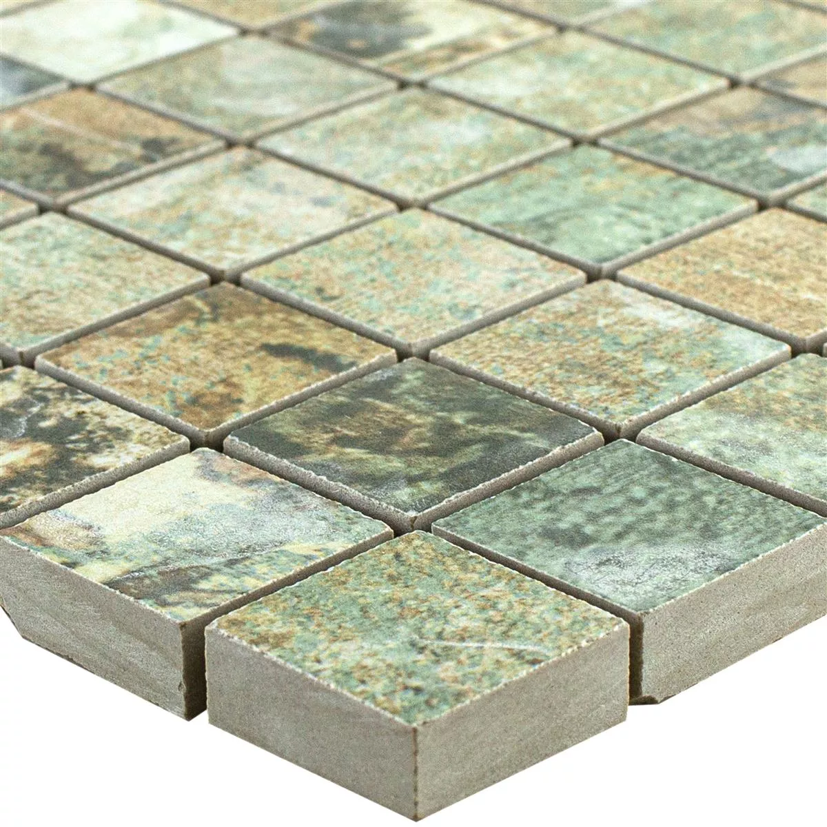 Mosaico Cerámico Azulejos Moonlight Marrón Verde 25x25mm Mosaico Cerámico Azulejos Moonlight Marrón Verde 25x25mm