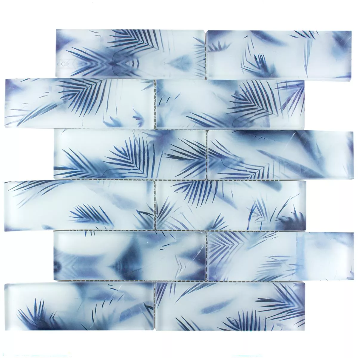 Mosaico de Cristal Azulejos Kronborg Azul