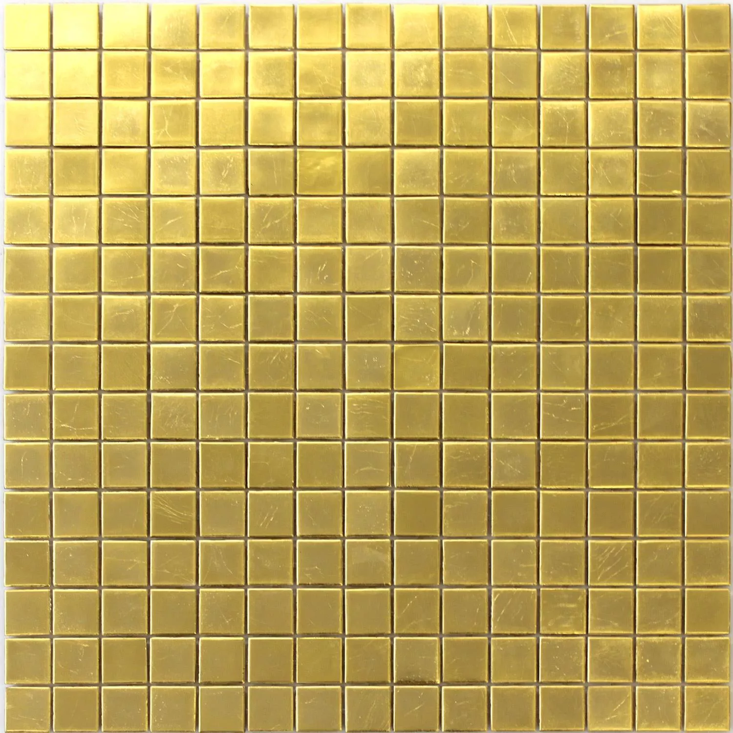 Azulejos De Mosaico Trend-Vi Cristal Hoja De Oro 24 Karat 1x1cm