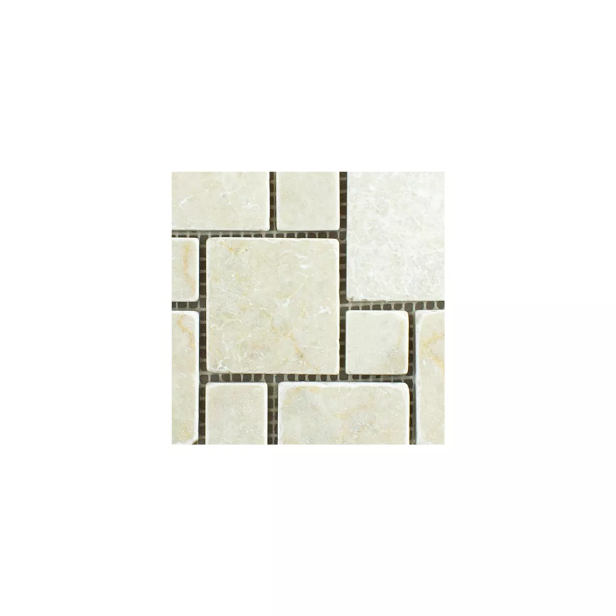 Muestra Piedra Natural Mármol Azulejos De Mosaico Kilkenny Cream