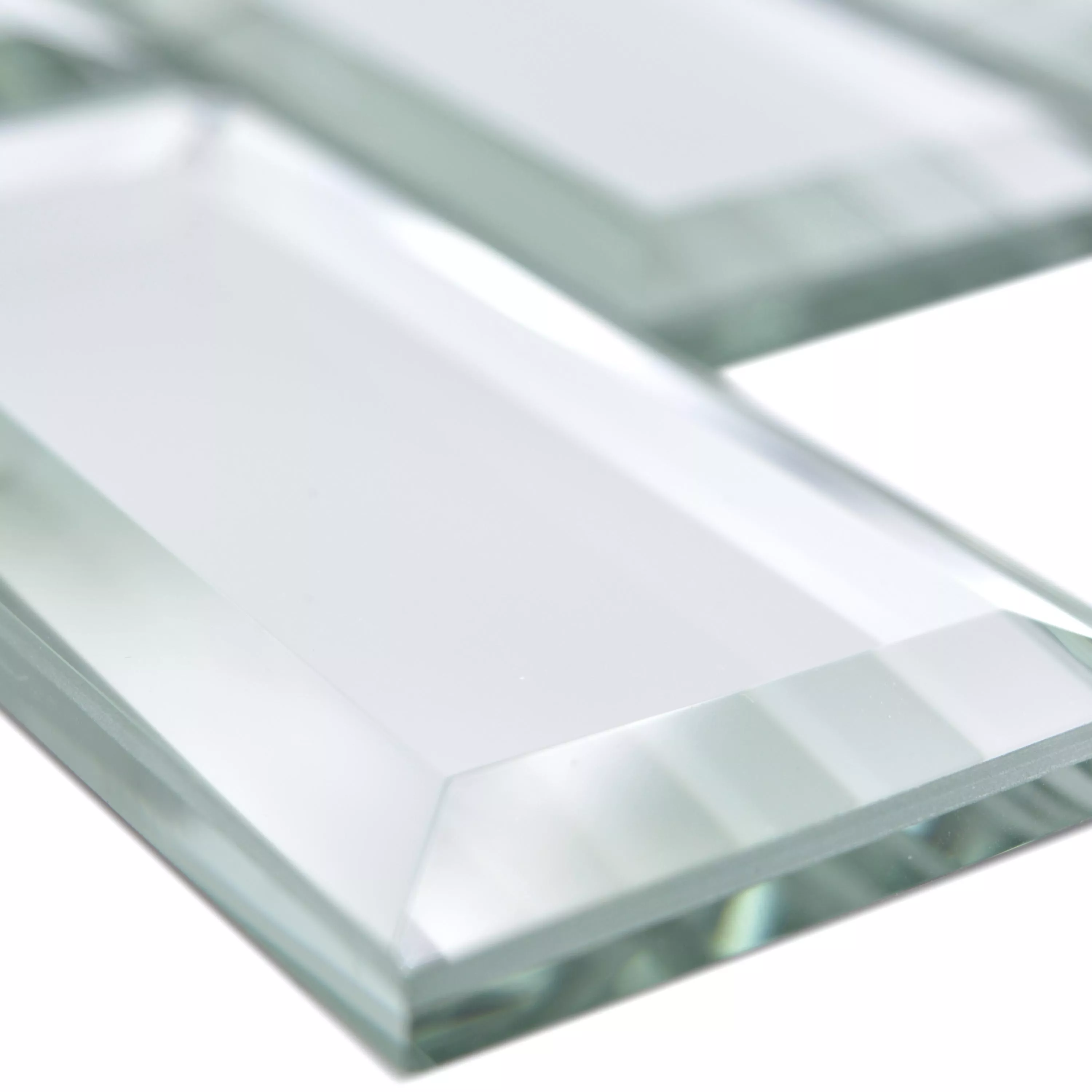 Muestra Espejo Metro Azulejos De Mosaico Reflexion Rectángulo