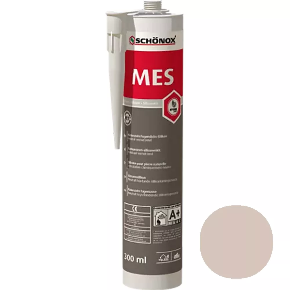 Sellador de juntas de mármol Schönox MES Silicona Bahama Beige 300 ml
