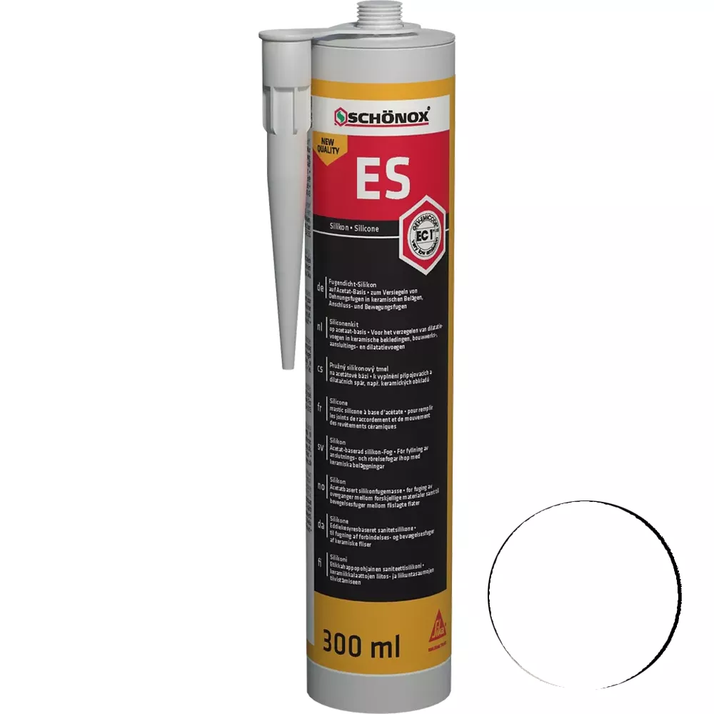 Schönox ES Silicona Blanca Para Sellado De Juntas (300ml)