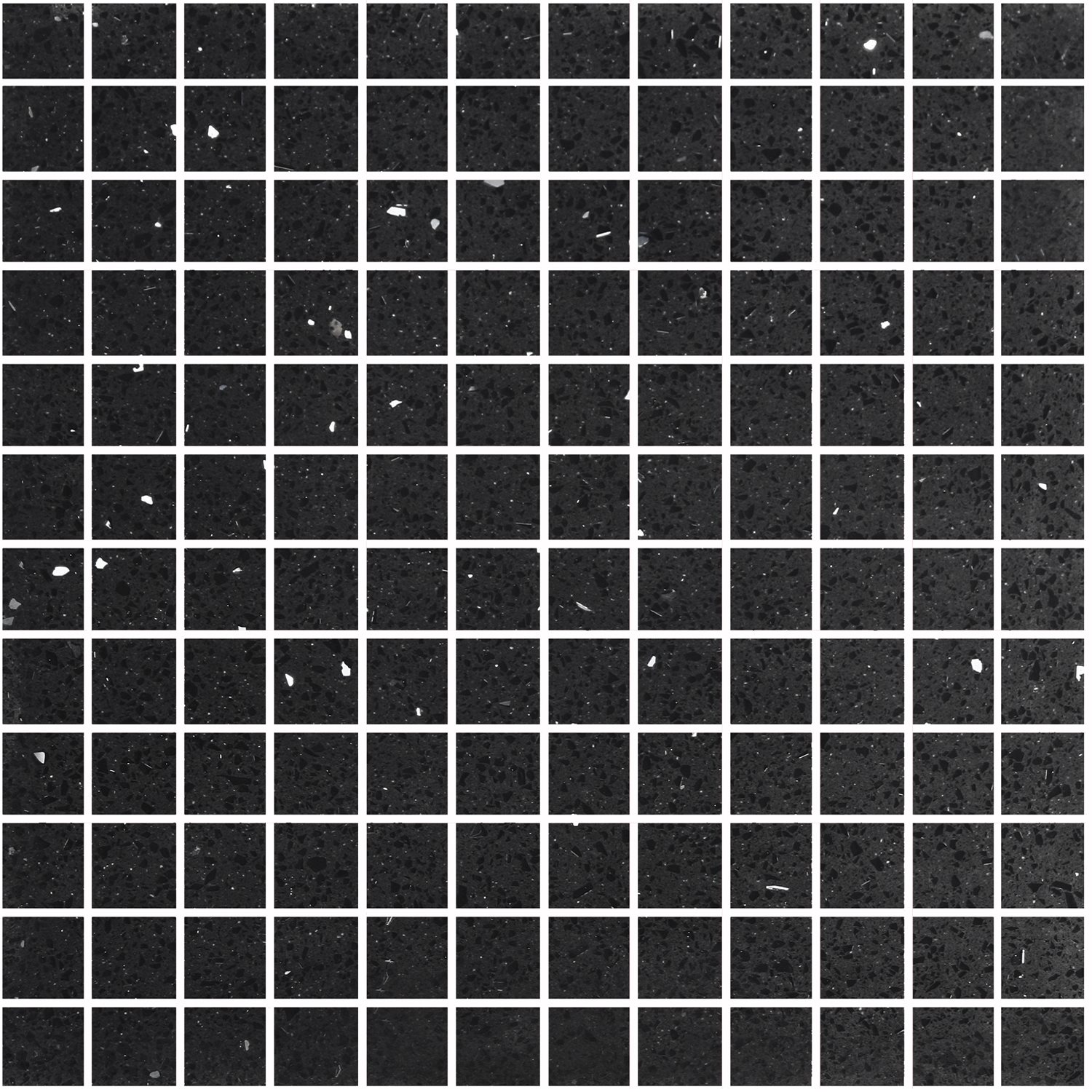 Azulejos De Mosaico Cuarzo Composite Negro 23