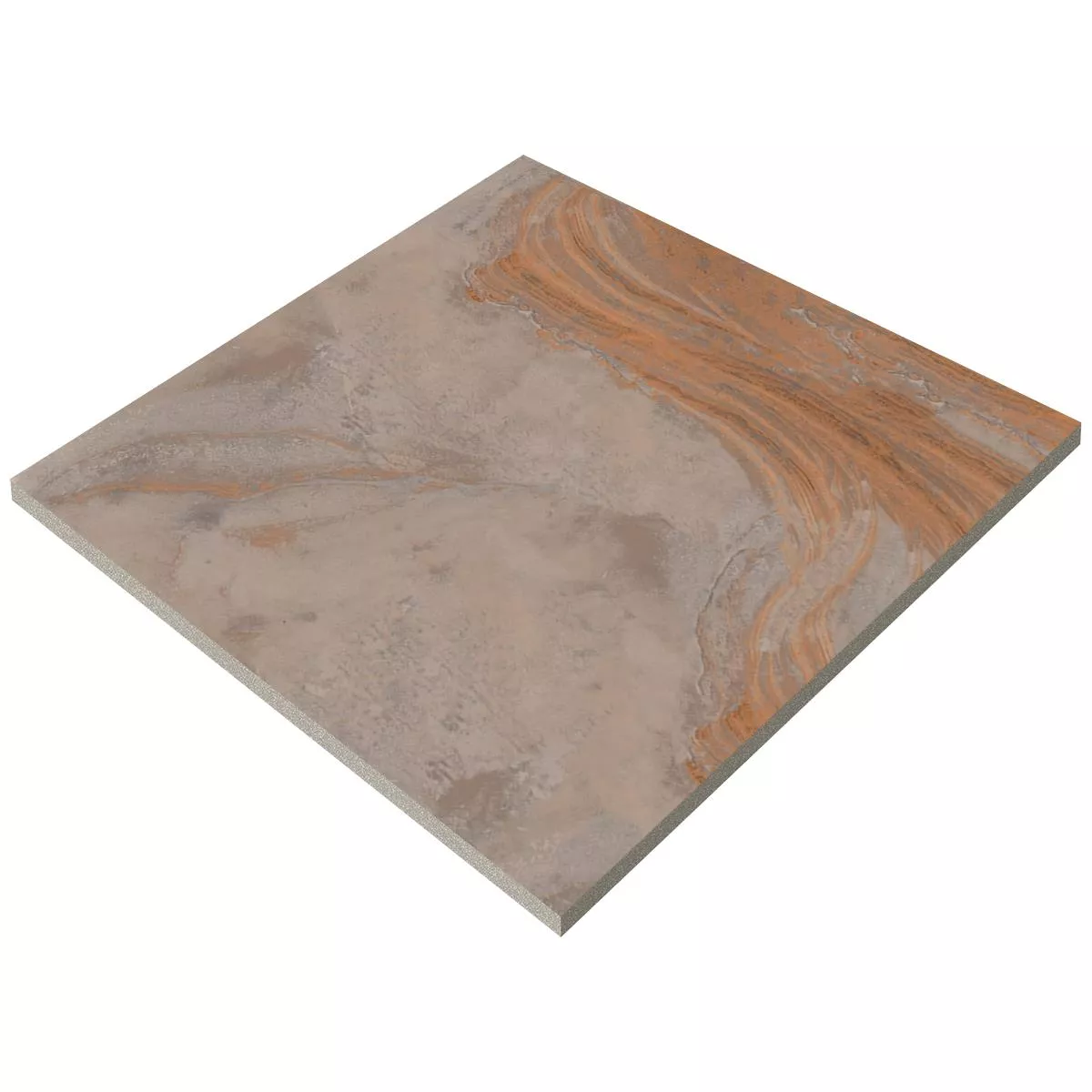 Losas Para Terrazas Azulejos De Gres Sanleo Aspecto De Piedra Natural Bronce 60x60x2cm