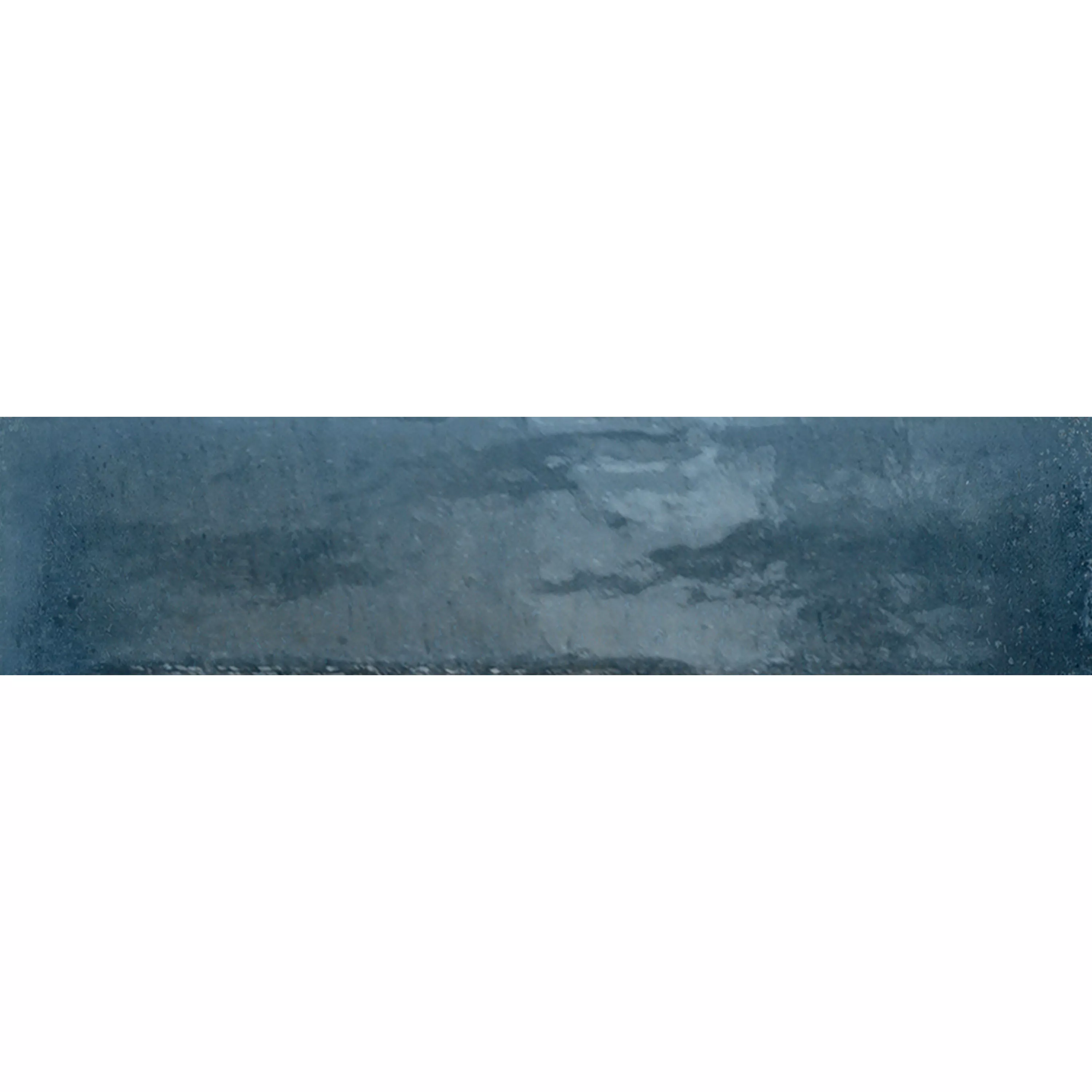 Muestra Revestimientos Laguna Brillante Corrugado Azul 6x24cm