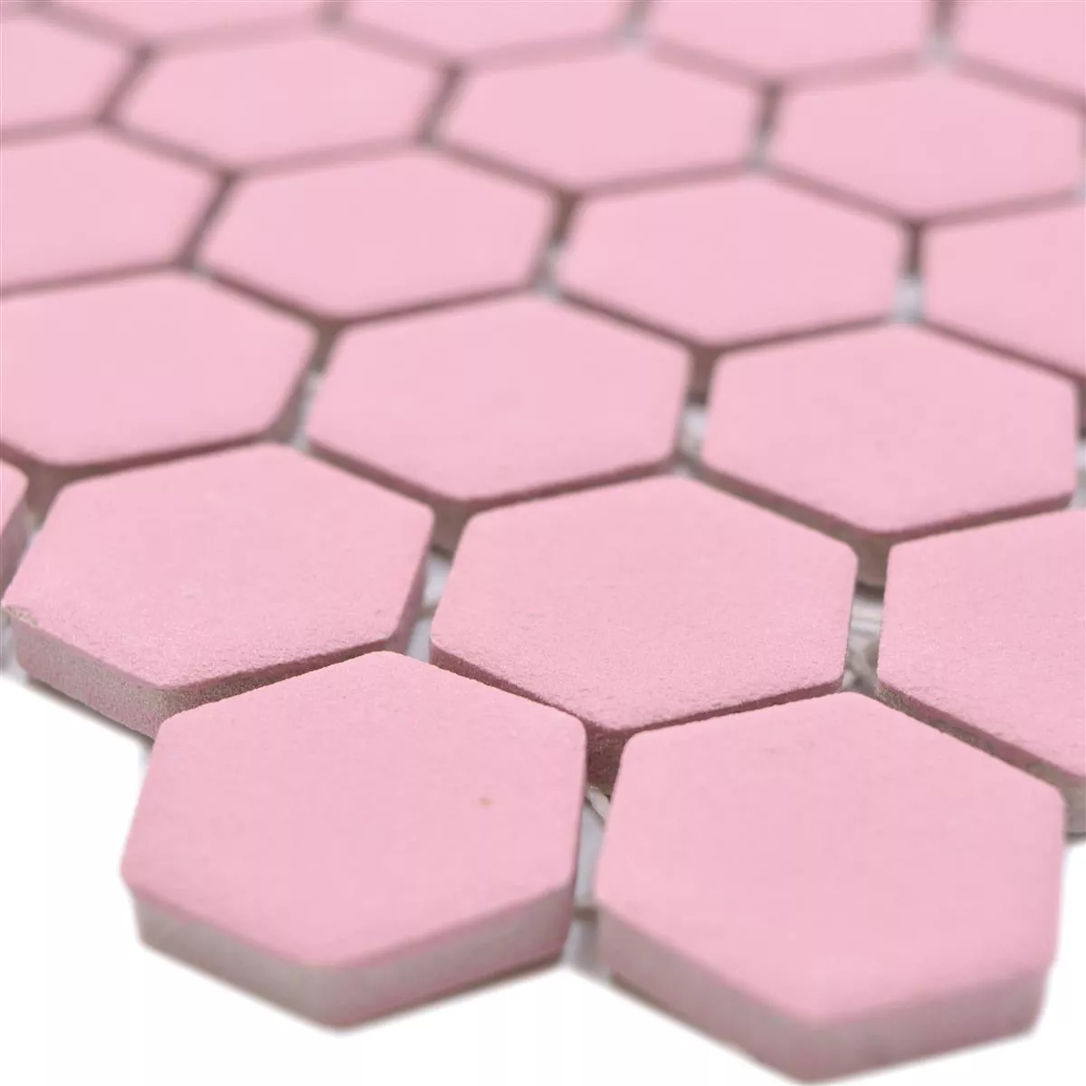 Mosaico Cerámico Bismarck R10B Hexagonales Rosa H23 Mosaico Cerámico Bismarck R10B Hexagonales Rosa H23