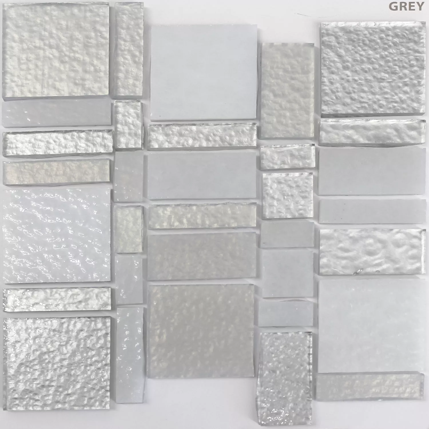 Azulejos De Cristal Trend Mosaico Liberty Grey