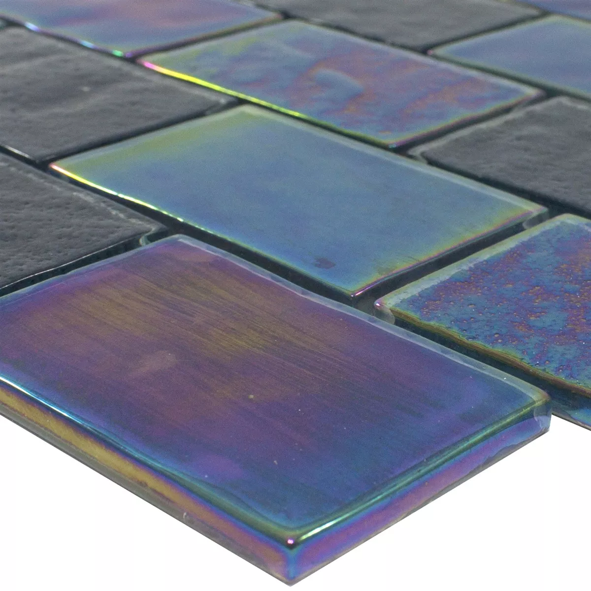 Mosaico de Cristal Efecto Nacarado LaBrisa Negro